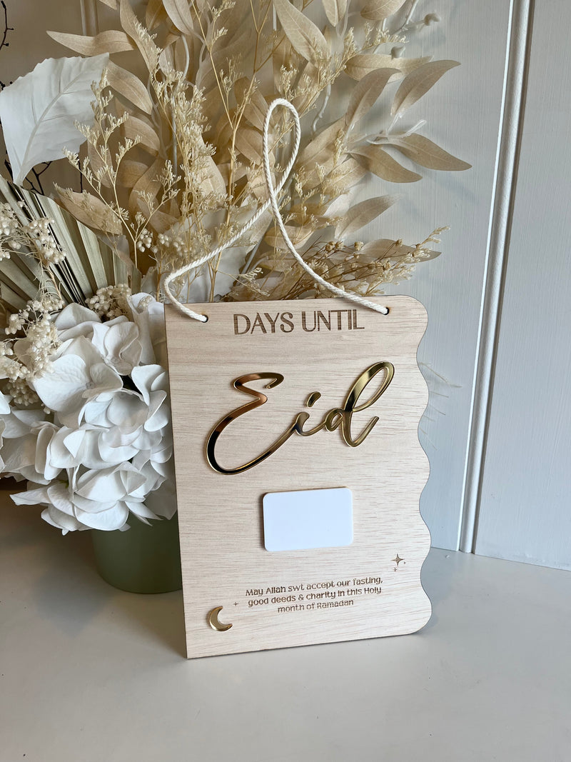 Wavy Days Until Eid Wall Version