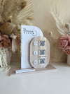 Modern 3 QR Sign Style 3 (reviews) + Card Holder