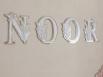 Initial Kids Floral 3D Letters - Acrylic + Acrylic - Luxe Decor by Lisa