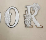 Initial Kids Floral 3D Letters - Acrylic + Acrylic - Luxe Decor by Lisa