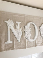 Initial Kids Floral 3D Letters - Acrylic + Acrylic - Luxe Decor by Lisa