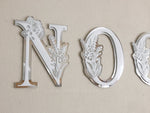 Initial Kids Floral 3D Letters - Acrylic + Acrylic - Luxe Decor by Lisa