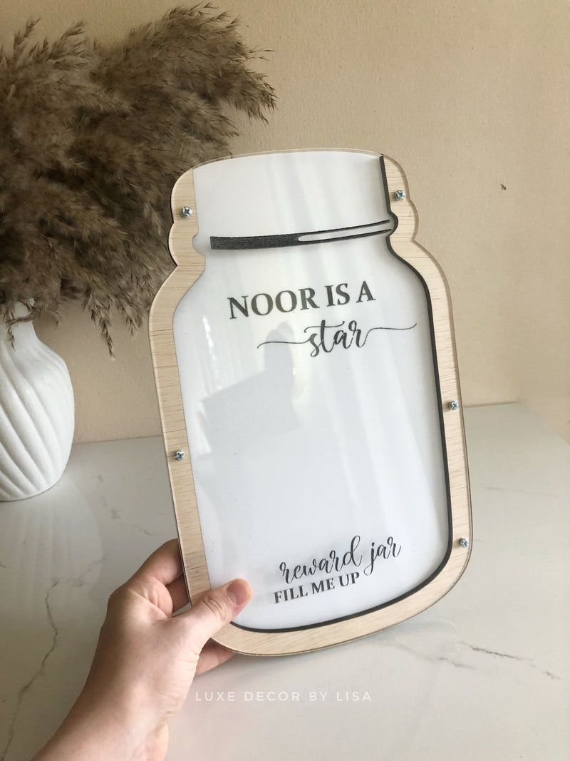 Kids Reward Jar - Stars - Luxe Decor by Lisa