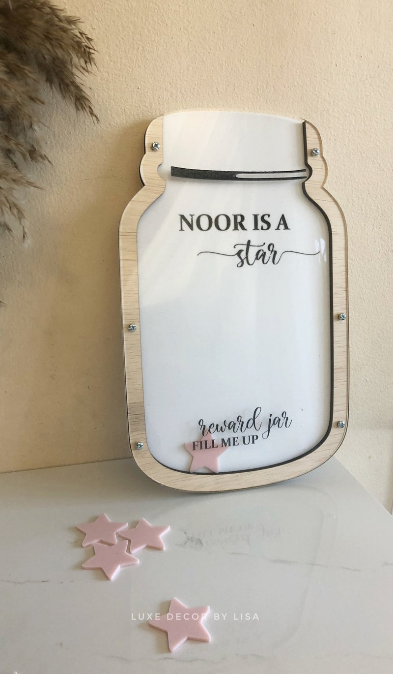 Kids Reward Jar - Stars - Luxe Decor by Lisa