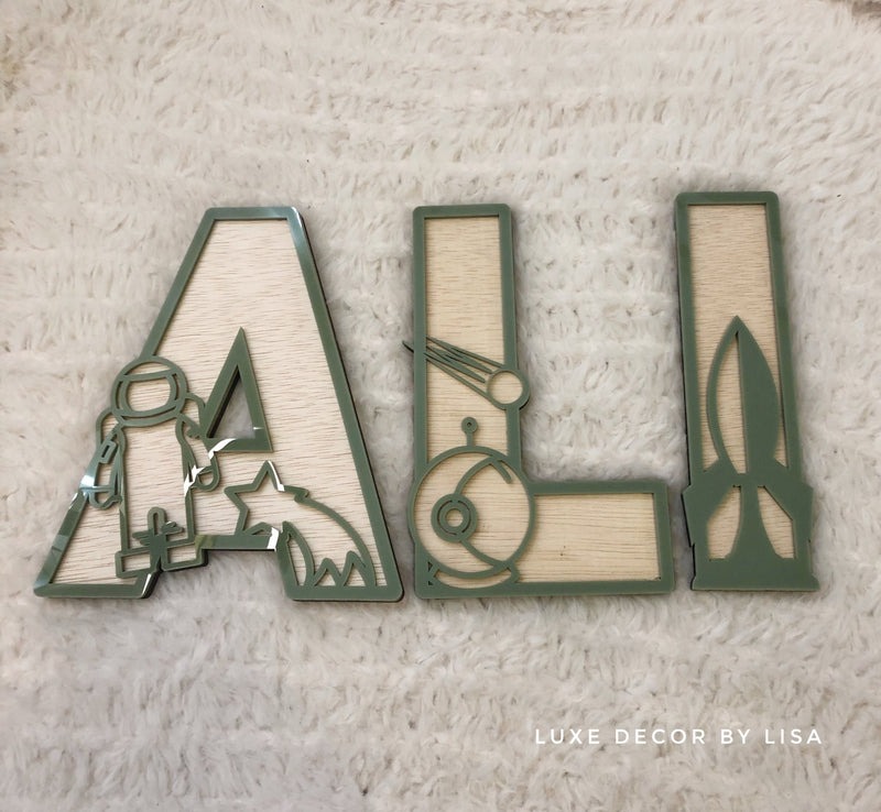 Kids Space 3D Letters - Luxe Decor by Lisa