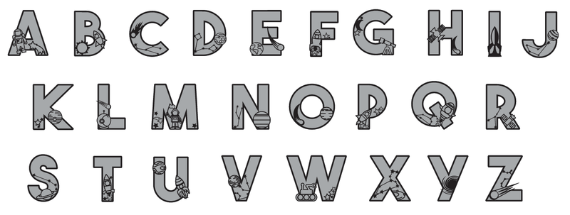 Kids Space 3D Letters - Luxe Decor by Lisa