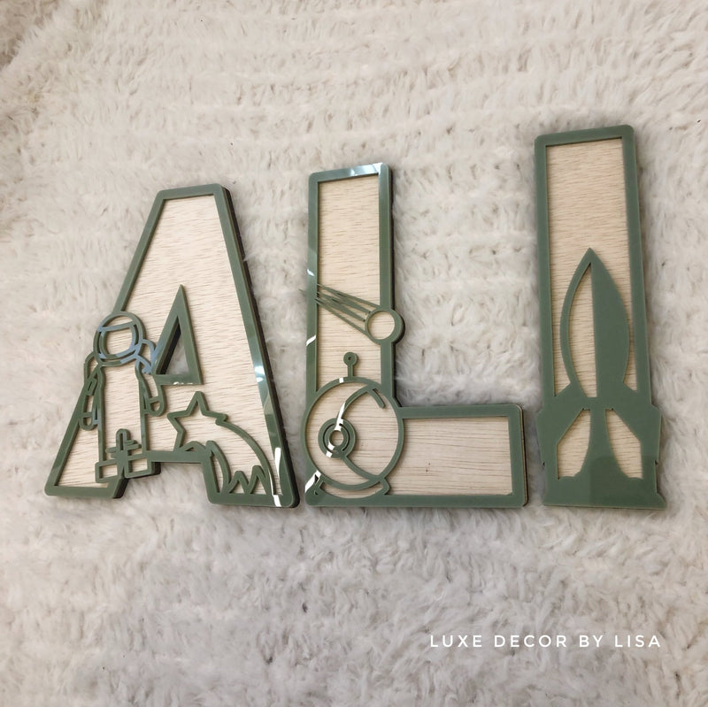 Kids Space 3D Letters - Luxe Decor by Lisa