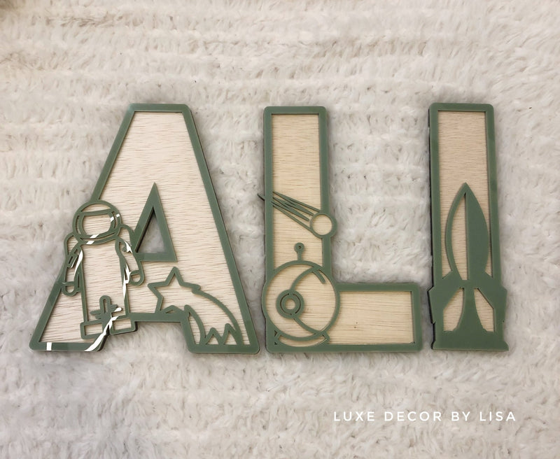 Kids Space 3D Letters - Luxe Decor by Lisa