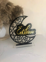 Layered Eid Mubarak Moon Freestanding Style 2 - Luxe Decor by Lisa