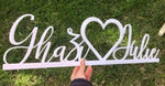 Name Heart Name - Freestanding - Luxe Decor by Lisa