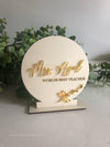 Plywood Teachers Mini Custom Circles Freestanding - Luxe Decor by Lisa