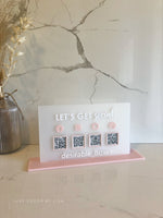 QR Code Sign - x 4 Horizontal Version - Luxe Decor by Lisa