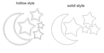 Ramadan Crescent Moon & Stars Set - Luxe Decor by Lisa