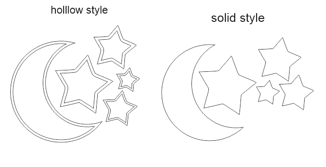 Ramadan Crescent Moon & Stars Set - Luxe Decor by Lisa