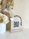 Reviews Single Arch QR Freestanding Sign - Luxe Decor by Lisa