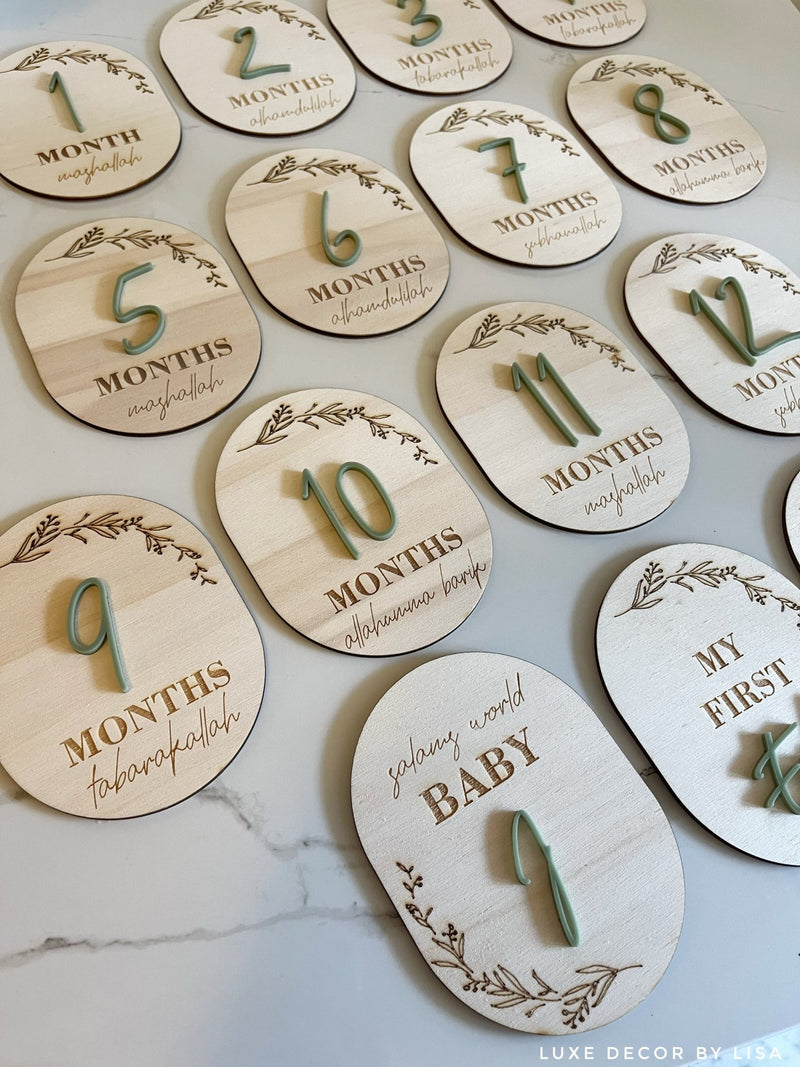 Set of 15 3D Milestone Set - Luxe Decor by Lisa