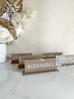 Set of 5 Mini Signs Acrylic - Luxe Decor by Lisa