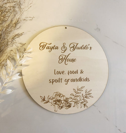 Tayta’s House Sign - Luxe Decor by Lisa
