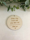 Teachers Plywood Thank You Tags - Luxe Decor by Lisa