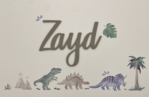 Wall Hanging Names + Words Painted English - Luxe Decor by Lisa